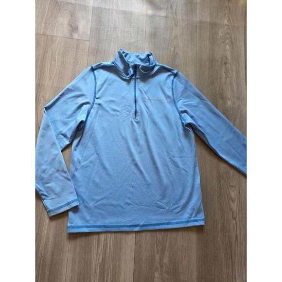 Vineyard Vines S Performance Quarter-Zip Pullover Blue Polyester Blend - Picture 2 of 7